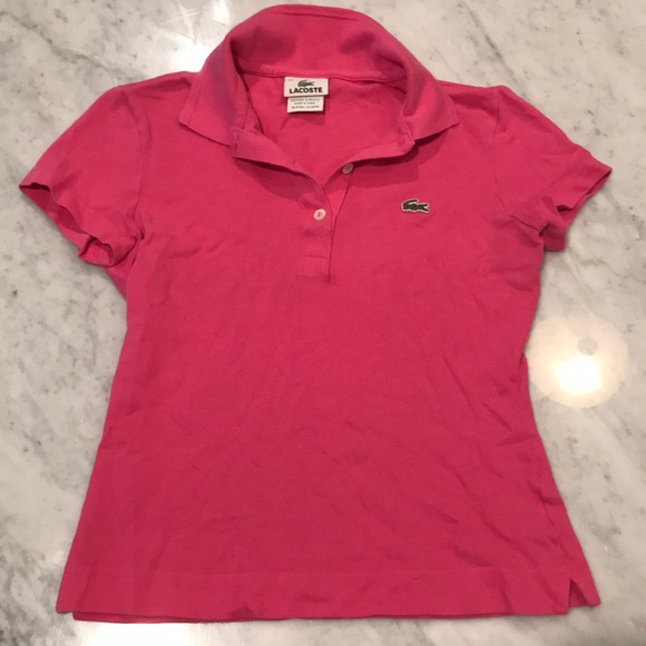 Lacoste Hot Pink Polo - Picture 2 of 3